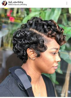 Transition back to bob. Short Hair Weave For Black Women Sew Ins Curly Bob, Short Beach Wave Bob Black Women, Quick Weave Bob No Leave Out, Curling Short Bob Black Women, Scrunch Hairstyles, Scrunched Hairstyles, Curly Bob Silk Press, Flip Over Quick Weave Curly Short, Relaxed Short Hairstyles For Black Women