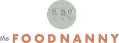 the foodnanny logo with fork and spoons on it's left side