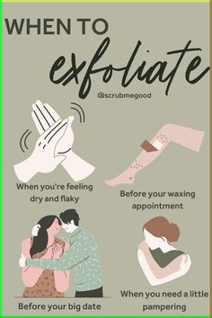 Wondering when to exfoliate? Here are the best times: before date night for smooth skin, when you need some self-care, when your skin feels dry, and before waxing for a better result. Keep your skin glowing and healthy with these tips! #Exfoliation #Skincare #BeautyTips #SmoothSkin #SelfCare #WaxingPrep Home Made Skin Care Recipes, Skin Care Routine Homemade, Glow Up At Home, Exfoliation Tips, Home Made Skin Care, Homemade Skin Care Products, Brighten Skin Naturally, Facial Massage Techniques, Glowing Skin Secrets