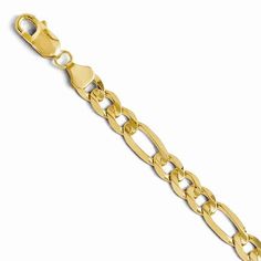 Protected by our 30-Day Risk Free Returns!Metal: 14k Yellow GoldLength: 8 inchesWidth: 7.20 MMFree U.S. Shipping for orders over $99 Figaro Bracelet, Gold Flats, Figaro Chain, Large Jewelry, Old Jewelry, Yellow Gold Chain, Bracelets For Women, Wholesale Jewelry, Diamond Studs