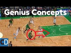 an image of a basketball game being played on a court with the words genius concept