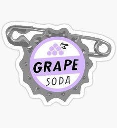 a bottle opener with the word grape soda on it