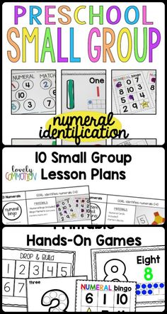 the printable worksheet for preschool and homeschool students to learn numbers