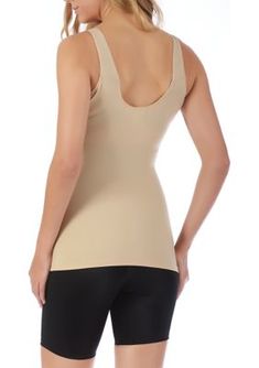 The Underbust Tank Top Shapewear will make you look up to 5-inches slimmer and 10 pounds lighter instantly. Benefits of purchasing this top are vast, but the most important is being able to make you feel confident while comfortable in your own skin. Our under bust compression top can eliminate love handles and slim and trim all critical areas most women are worried about. Its single layer compression allows for 24-hour use and can even be worn while you are sleeping.This slimming top includes an High Stretch Seamless Shapewear Tops, Scoop Neck Tops With Medium Bust Support And Shaping, Scoop Neck Tops With Medium Bust Support, Shaping Tank Top With Medium Bust Support, Sleeveless Shaping Seamless Tops, Beige Stretch Shapewear Top, Comfortable In Your Own Skin, Compression Top, Open Bust