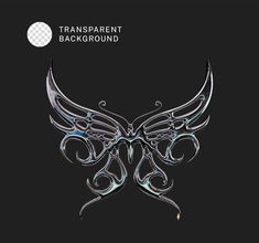 the cover art for transparent background with an image of a butterfly on it's wings