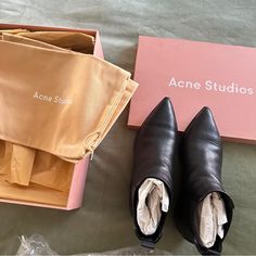 In Excellent Condition Acne Studios Jensen Bootie Black Grain Size 37!! Only Worn A Few Times And Then Stored Away As You See In Pictures!! Open To Offers But No Low Balls Please Acne Jensen Boots, Acne Studios Shoes, Bootie, Bootie Boots, Acne Studios, Grain, Ankle Boots, Conditioner, Size 7