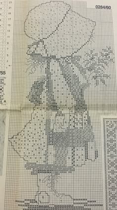 an old cross stitch pattern is shown