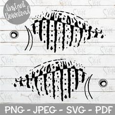 two black and white fish silhouettes on wood with the wording's underneath them