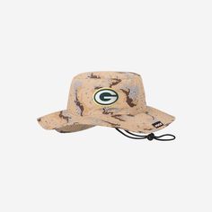 Green Bay Packers Dark Desert Camo Boonie Hat FOCO - FOCO.com Casual Camouflage Bucket Hat For Outdoor, Summer Camouflage Bucket Hat, Casual Camouflage Bucket Hat For Summer, Green Packers, Desert Camouflage, Dark Desert, Boonie Hat, Outdoor Hat, Camouflage Design