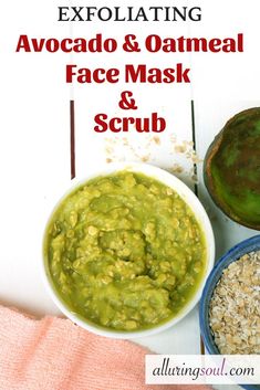 3 DIY Avocado Face Mask For Dry, Aging & Dull Skin Avocado Face Mask Diy, Avacado Face Mask, Avocado For Skin, Oats Face Mask, Dry Skin Face Mask, Avocado Face Mask Recipe, Rosehip Oil For Skin, Oatmeal Face Mask, Get Rid Of Wrinkles