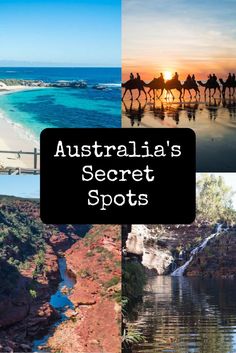 australia's secret spots with the words australia's secret spots