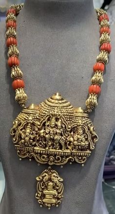 Pendent Designs, Venkateswara Swamy, Pendants Gold, Antique Gold Jewelry Indian, Designer Diamond Jewellery, Beads Mala, Gold Pendant Jewelry, Bride Jewelry, Gold Bride Jewelry