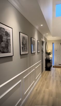 the hallway is clean and ready to be used as an office or family room area