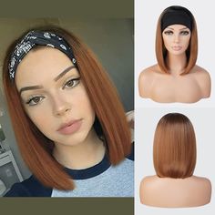 Style/Texture Bob Material High Heat Resistant Fiber Finished Hair Length 12" Cap Construction Headband Cap Unit Weight 186g (+/-5g)/piece Textured Bob, Headband Wig, Lace Headband, Lace Headbands, Headband Wigs, Hair Length, Synthetic Hair, Hair Lengths, Heat Resistant