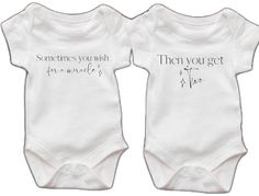 Personalized White Onesie As A Gift, Personalized White Onesie As Gift, White Onesie For Mother's Day Gift, Mother's Day Gift White Onesie, White Vests, Twin Baby Gifts, Twins Gift, Newborn Twins, Vest White