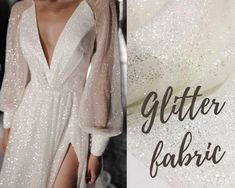 This beautiful glitter fabric is perfect for creating a stunning bridal dress.  ➡️Samples can be ordered by link: https://www.etsy.com/listing/812779986 The fabric is made from a lightweight polyester and is covered in a fine glitter that will sparkle and shine in the light. The fabric is soft to the touch and has a luxurious feel.  It is perfect for creating a unique and eye-catching dress for your special day. The fabric is available in a variety of colors and can be used to create a variety of styles. *PRICE for length 1 meter = 39.4 inch = 1.09 yard  *WIDTH - 1.5 meter = 59 inches = 1.64 yard *COLORS: White, Ivory, Milk *Shipping company: Ukrpochta, DHL Express Worldwide. Please provide your phone number for a smooth and on time delivery.  VERY IMPORTANT: In any case of time-sensitive Glamorous Sequin Fabric For Wedding And Prom Season, Elegant Glitter Sequin Fabric For Prom Season, Elegant Sequin Fabric With Shimmer For Weddings, Fitted Shimmer Sequin Fabric For Wedding, Elegant Glitter Tulle Fabric For Wedding, Elegant Wedding Sequin Fabric With Shimmer, Glamorous Glitter Print Sequin Fabric For Wedding, Elegant Glitter Tulle Fabric, Elegant Sparkling Glitter Tulle Sequin Fabric