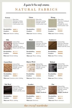 the complete guide to choosing natural fabrics