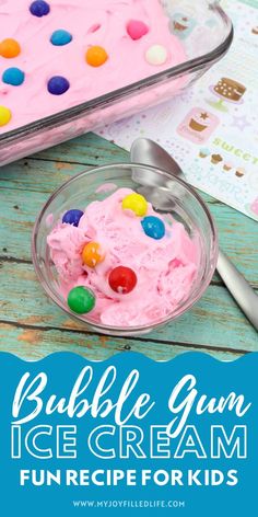 bubble gum ice cream recipe for kids