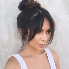 Cute Medium Length Hairstyles, Bardot Bangs, Sopot, Fringe Hairstyles, Long Hair With Bangs, Cut Crease, Natural Hair Color, Instagram Foto