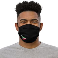 Celebrate Kuwait National Day with this reusable face mask. It will fit you nicely thanks to its adjustable nose wire and elastic bands.   * 100% supersoft polyester microfiber   * Fabric weight: 2.5 oz/yd² (85 g/m weight may vary by 5%  * Nose wire that helps adjust the mask  * Elastic bands with PVC earloop size regulators  * Pocket for a filter or napkin  * Washable and reusable Kuwait National Day, Face Gear, Wearable Art Fashion, Mega Star, Black Face Mask, Gemini Woman, Big Face, Reusable Face Mask, National Day