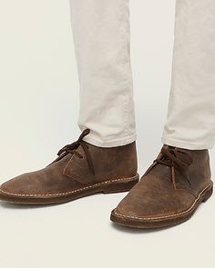 Brown Leather-lined Chukka Boots For Work, Brown Suede-lined Desert Boots For Workwear, Masculine Brown Leather Work Boots, Brown Oiled Leather Lace-up Chukka Boots, Usa Swimming, Masculine Brown Leather-lined Chukka Boots, Hair Wrap Scarf, J Crew Men, Mens Chinos