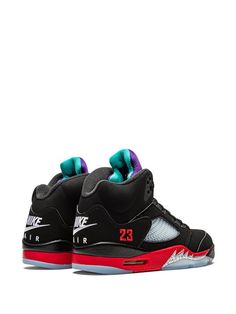 Shop black Jordan Air Jordan 5 Retro "Top 3" sneakers with Express Delivery - Farfetch Sneakers Air Jordan, Black Jordans, Jordan Shoes Retro, Jordan 5 Retro, Shoes Retro, Air Jordan 5 Retro, Jordan Air, Retro Tops, Jordan Sneakers