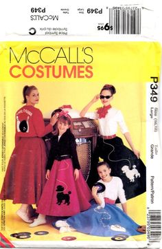 an image of children's costumes sewing pattern