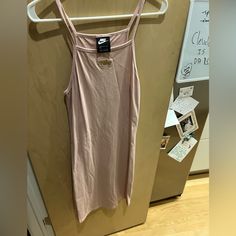 Light Pink Cotton Nike Dress, Size S, Never Worn/Excellent Condition, Machine Washes Easily Nike Dress, Pale Pink Dress, Nike Dresses, Pink Cotton, Pale Pink, Pink Dress, Nike Women, Light Pink, Midi Dress