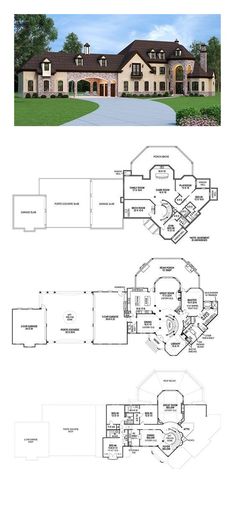 the floor plan for this luxury home is very large and has two levels to walk in