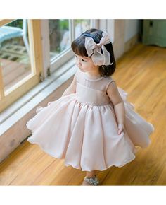 Blush Pink Cute Puffy Flower Girl Dress Baby Toddler Pageant Gown #TG7082 - GemGrace.com Toddler Pageant, Delicate Gown, Pageant Gown, Toddler Flower Girl Dresses, Infant Flower Girl Dress, Baby Dress Design, Frocks For Girls