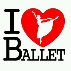 i love ballet sticker on a white background