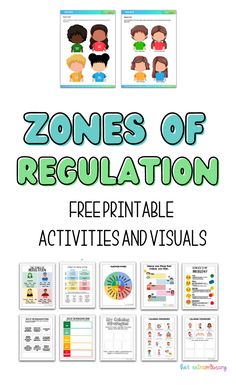 the zones of regulation worksheet for kids to learn how to use it in their classroom