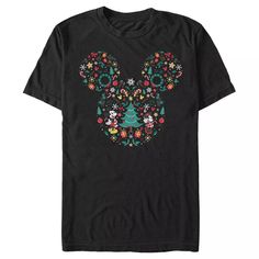 Men's Mickey & Friends Christmas Silhouette T-shirt : Target Christmas Silhouette, Mickey Mouse Shirt, Mouse Icon, Mickey Mouse Minnie Mouse, Holiday Icon, Silhouette Christmas, Mickey Mouse Christmas, Graphic Tee Design, Mickey Mouse And Friends