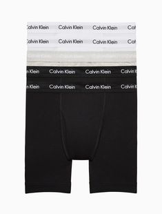 Crafted with extra soft cotton stretch for all day comfort, these sleek boxer briefs come in a 5-pack and feature a Calvin Klein underwear logo elastic waistband. Finished with a functional keyhole fly, seaming details and a performance-ready, modern silhouette. Designer Boxers, Calvin Klein Boxer Briefs, Mens Boxers, Heather White, Sporty Look, Red And Grey, Long Legs, Boxer Briefs, Briefs