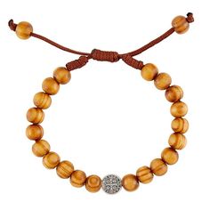 St. Benedict Wooden Beads Bracelet - 6 Pieces Per Package Adjustable Rosary Bracelet For Healing With 108 Beads, Adjustable Wooden Beads Rosary Bracelet For Meditation, Adjustable Beaded Holistic Bracelets, Brown Braided Bracelets With 8mm Beads, Brown Spiritual Bracelet With Spacer Beads, Adjustable Spiritual Bracelet With Wooden Beads, Spiritual Brown Bracelet With Spacer Beads, Adjustable Rosary Bracelet With Spacer Beads, Adjustable Spiritual Rosary Bracelet With 108 Beads