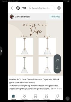 an image of a pair of lamps on the app