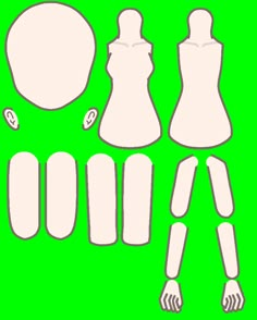 the paper doll is cut out and ready to be made