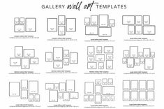 the gallery wall templates are available for all types of projects and layouting options