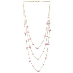 PRICES MAY VARY. Stunning pink faux pearl layered necklace with rose gold three-strand chains Elegant and versatile accessory for casual and formal attire Chic bead accents provide added style and sophistication Ideal for weddings, banquets, and other special events A thoughtful gift for birthdays, anniversaries, or other significant milestones Sizes: Details shown on listing picture;Length: 64CM(25.2");Total Weight: 58.7g;Material: Alloy; Synthetic Pearl;Package: Jewelry Box with Brand Name COO Elegant Pink Chain Necklace With Delicate Chain, Multi-strand Layered Pearl Necklace For Party, Multi-strand Layered Pearl Chain Necklace For Parties, Pearl Multi-strand Necklace For Parties, Party Rose Gold Necklace With Pearl Chain, Rose Gold Pearl Chain Necklace For Party, Elegant Pink Pearl Necklace For Party, Elegant Pink Pearl Necklace With Beaded Chain, Pink Multi-strand Necklace For Parties