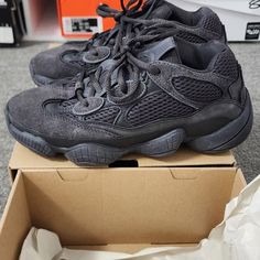 Yeezy 500 Utility Black Size 1 Message Me For Any Questions Yeezy 500 Utility Black, Yeezy Black, Shoes Yeezy, Mens Yeezy, Yeezy 500, Yeezy Shoes, Message Me, Mens Shoes Sneakers, Black Color