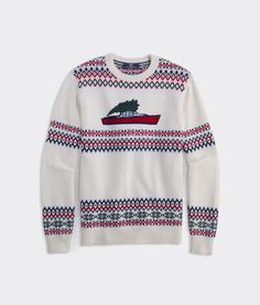 All aboard! The holiday season’s best sweater is this intricately knit, incredibly noteworthy Fair Isle sweater. It’s so comfortable and eye-catching that even the landlocked will love it. All Aboard, Fair Isle Sweater, Fair Isle, The Holiday, Sweater Outfits, Love It, Holiday Season, Men Sweater, Mens Outfits