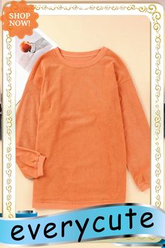 Blank Apparel - Orange Ribbed Corded Oversized Sweatshirt Oversized Orange Crew Neck Top, Oversized Ribbed Long Sleeve Top, Orange Ribbed Crew Neck Top, Orange Sweater With Relaxed Fit And Long Sleeves, Oversized Orange Casual Sweatshirt, Orange Long Sleeve Tops With Ribbed Cuffs, Oversized Orange Long Sleeve Top, Orange Long Sleeve Top With Ribbed Cuffs, Orange Relaxed Fit Long Sleeve Sweater