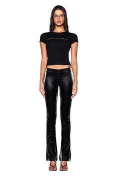 HARLO PANT - BLACK | I.AM.GIA Low Rise Leather Pants, Womens Black Pants, Festival Jacket, Festival Dress, Comfy Fits, Skirts For Sale, Black Pants, Low Rise, Pants Set