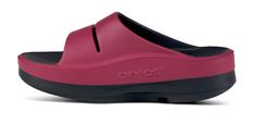 The OOmega OOahh is a versatile, modern take on the traditional OOahh Active Recovery Slide. Featuring our proven OOfoam™ technology and patented footbed design - the addition of the MEGA midsole provides an extra 15mm of impact-absorbing OOfoam™. The OOmega is a step forward in fashion and another step into Active Recovery. OOmega, a women’s platform sandal for trend-setting recovery, day or night. Unique in footwear and only from OOFOS. Stack: Elevated color combos for elevated style & mood. Oofos Shoes For Women Outfit, Active Recovery, Elevated Style, Rose Buds, Platform Sandals, In Fashion, Color Combos, Technology, Sandals