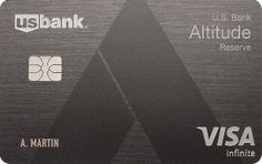 an american express credit card with the words u s bank altitude and visa infinite on it