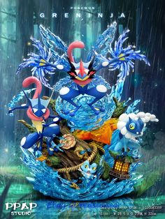 PPAP Studio Greninja Water Type H12'' GK Model Statue Collection Ver. Product Size：H32cm W28.5cm D23cm Shipment: 1.We offer many kinds of shipping method, one is standard Shipping(Speedpack/local post office shipping), which takes about 10-15 days, the other is Expedited Shipping(EMS/UPS/DHL/Fedex), which takes about 2-8 days. 2.We will send item out within 3-7 working days after your payment finish if the item in the warehouse.   if the item is pre order item or the item is super big item and we will shipout 2 packages.One is postcard as a small gift,the other is the item you ordered.If you receive the postcard first,please don't worry,just wait for the second package.And if you have problem with the item or  something wrong with the item,please contact me,and I must do my best to help yo Pokemon Z, Zoroark Pokemon, Kartu Pokemon, Character Statue, Oc Pokemon, Check Please, Cool Pokemon Wallpapers, Pokemon Toy, Pokemon Birthday