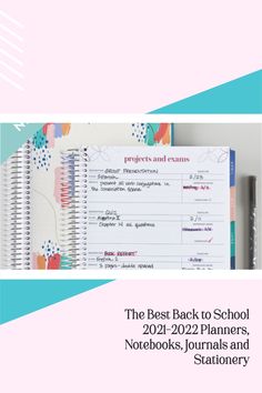 the best back to school planners, notebooks, journals and stationery