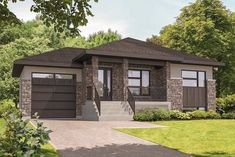 this is an artist's rendering of a modern home in the suburbs of edmonton