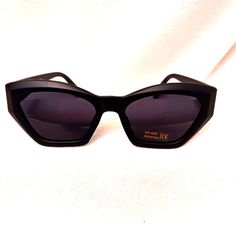 Artsy Cat Sunglasses Black Angular Modern Unisex Dark Lens Uv Protect Unisex New! These Gorgeous Geo Cat Eyes Sunglasses Feature Fun Glam Style! Features: Black Frames Pointed Shaped Lens Uv Protection Black Dark Lenses One Size Fits Most Brand New Item See Photos Of The Actual Sunglasses For More Detail. Stunning Ready To Ship Immediately Top Seller, Fast Shipper! Rating! Inventory Bxc#908 Black Plastic Cat Eye Sunglasses Casual Style, Casual Black Cat Eye Sunglasses For Party, Casual Black Cat Eye Sunglasses, Black Plastic Cat Eye Sunglasses For The Beach, Black Plastic Cat Eye Sunglasses For Beach, Black Mirrored Cat Eye Sunglasses, Cat Sunglasses, Black Frames, Glam Style