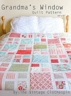 the grandma's window quilt pattern is on sale